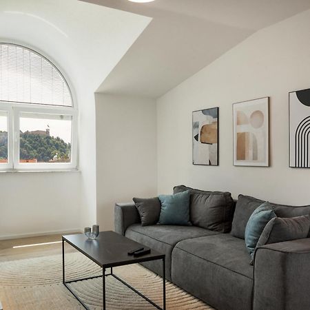 Luxe Penthouse With A Castle View 류블랴나 외부 사진