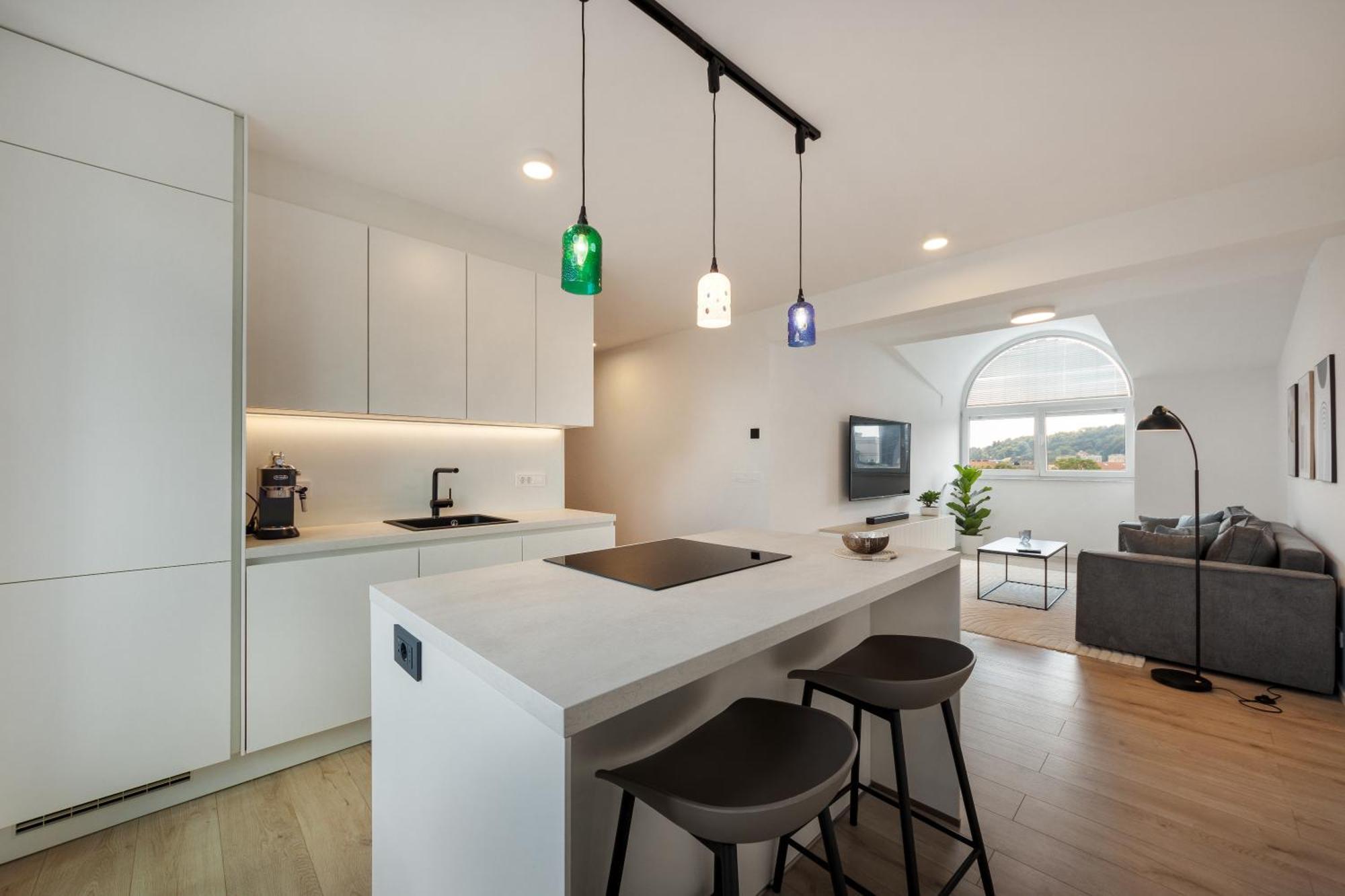 Luxe Penthouse With A Castle View 류블랴나 외부 사진